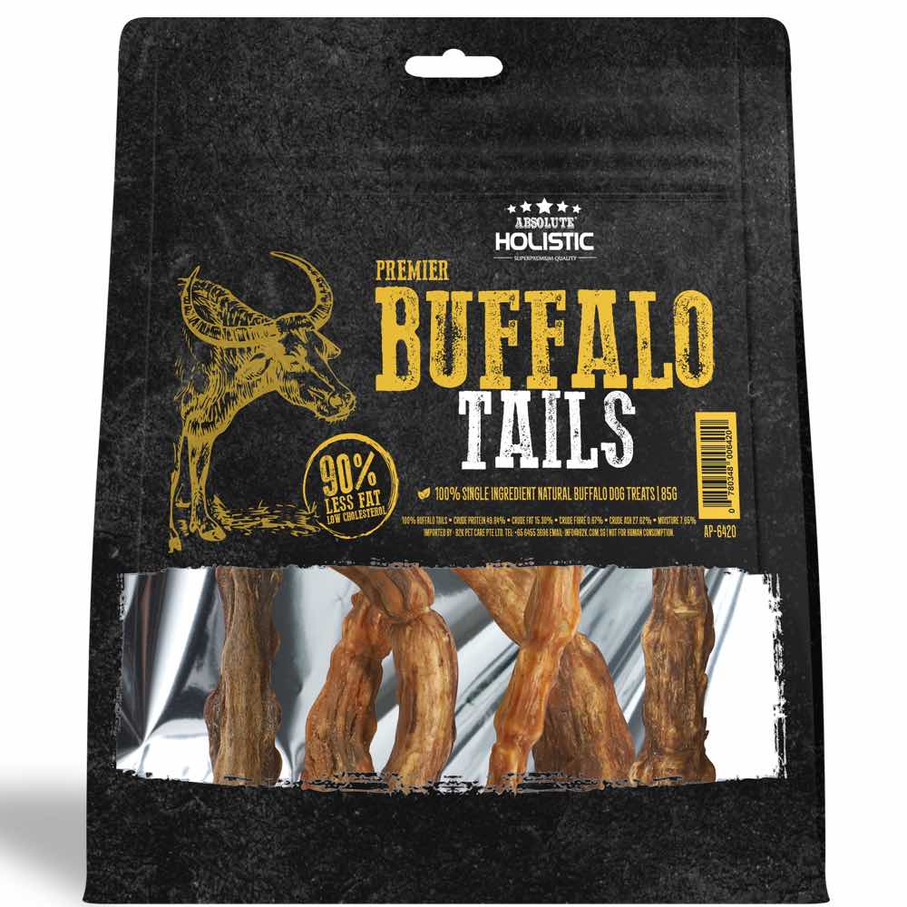Absolute Holistic Premier Buffalo Tails Grain-Free Dog Chews