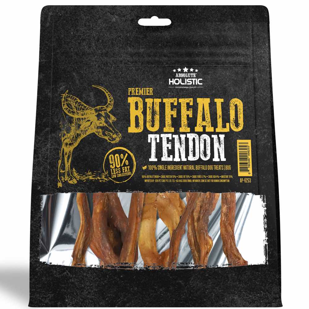 Absolute Holistic Premier Buffalo Tendon Grain-Free Dog Chews