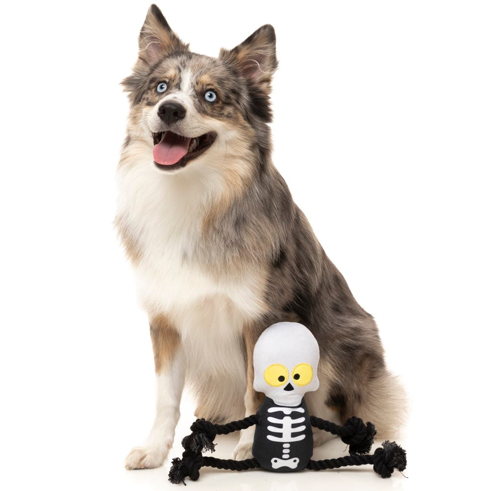 15% OFF: FuzzYard Halloween Indiana Bones Rope Plush Dog Toy