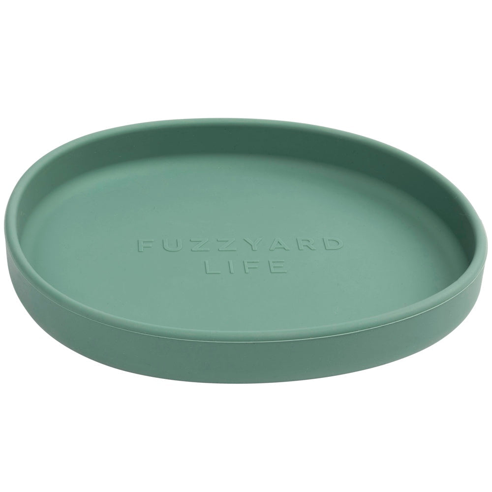15% OFF: FuzzYard Life Silicone Dish Cat Bowl (Myrtle Green)