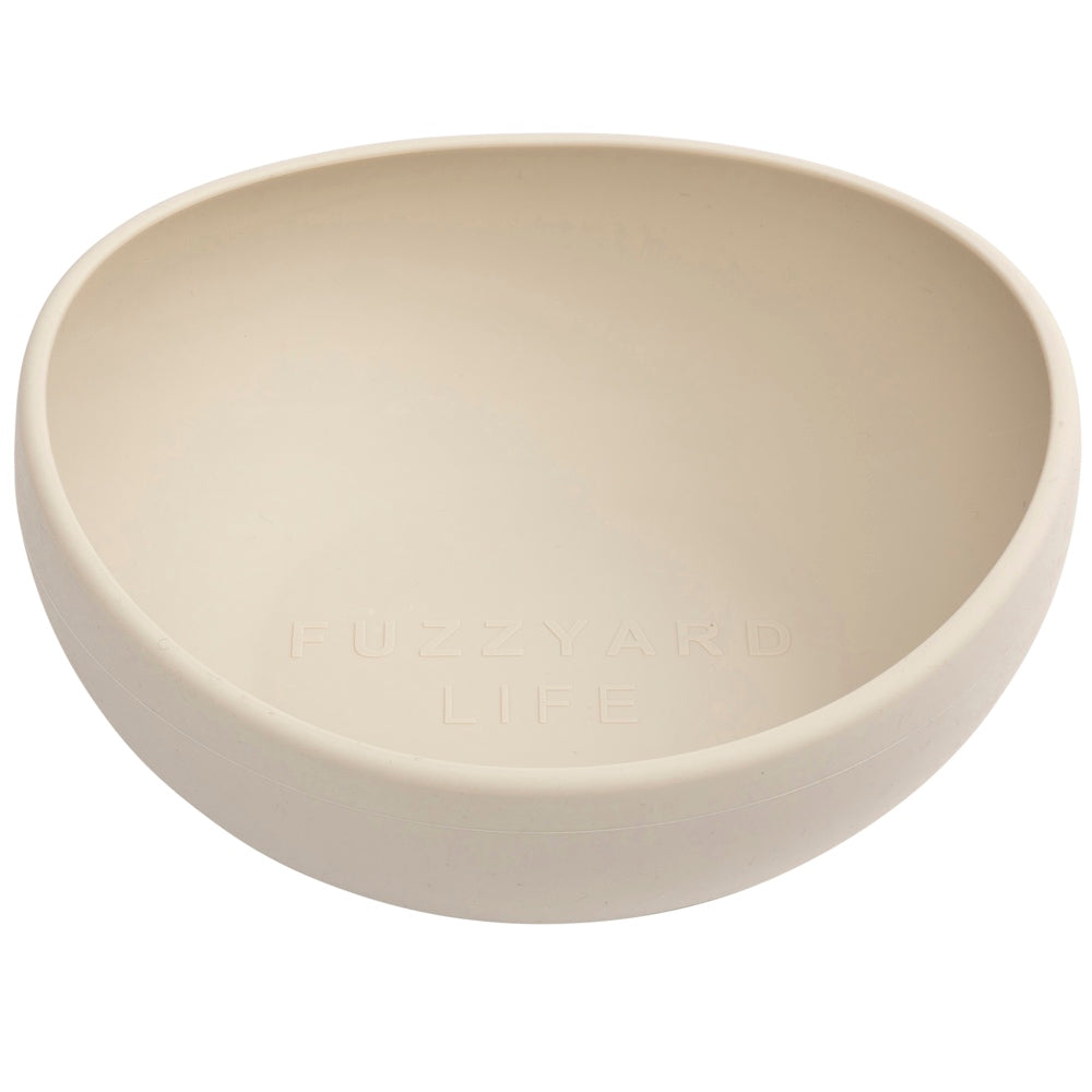 15% OFF: FuzzYard Life Silicone Dog Bowl (Sandstone)