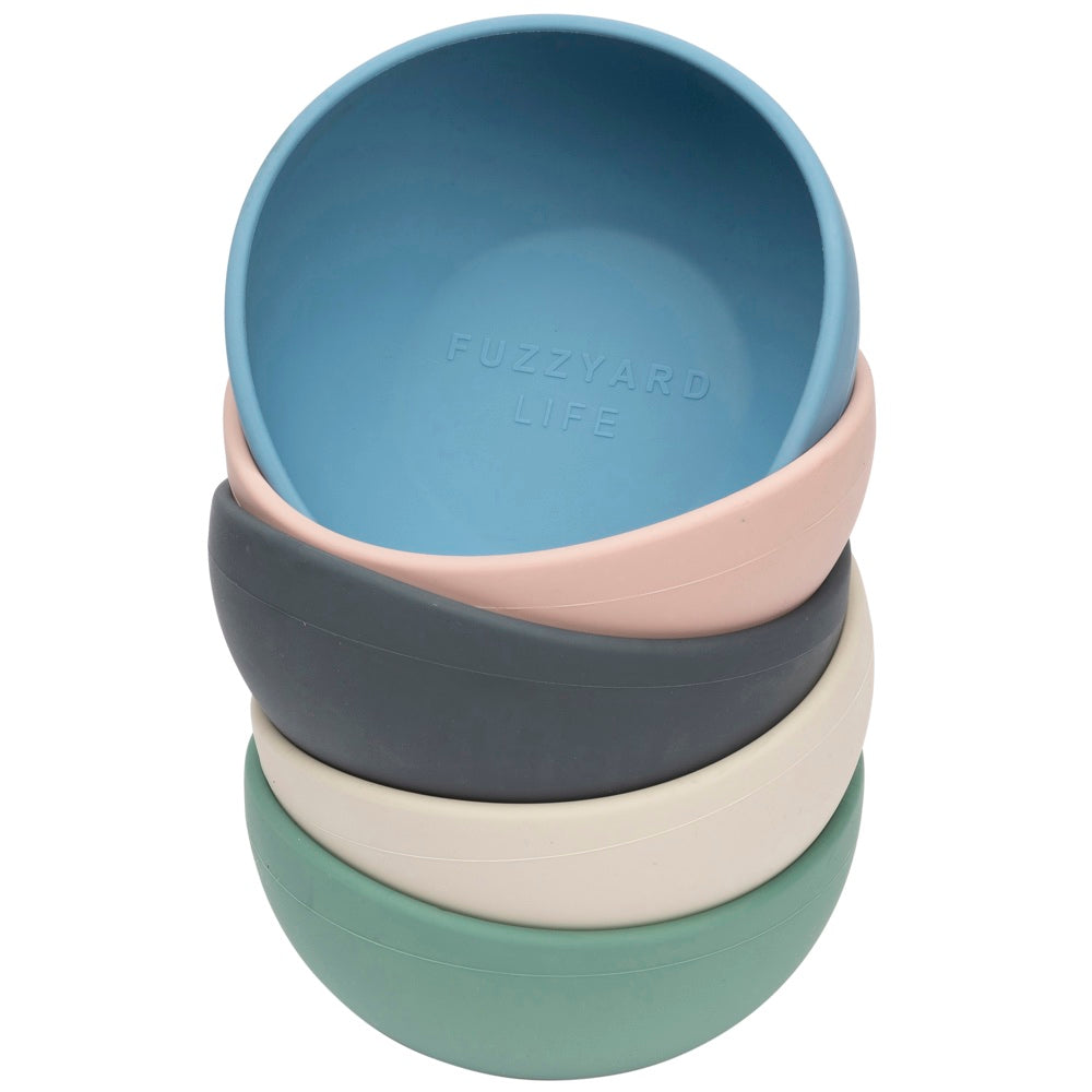 15% OFF: FuzzYard Life Silicone Dog Bowl (Sandstone)