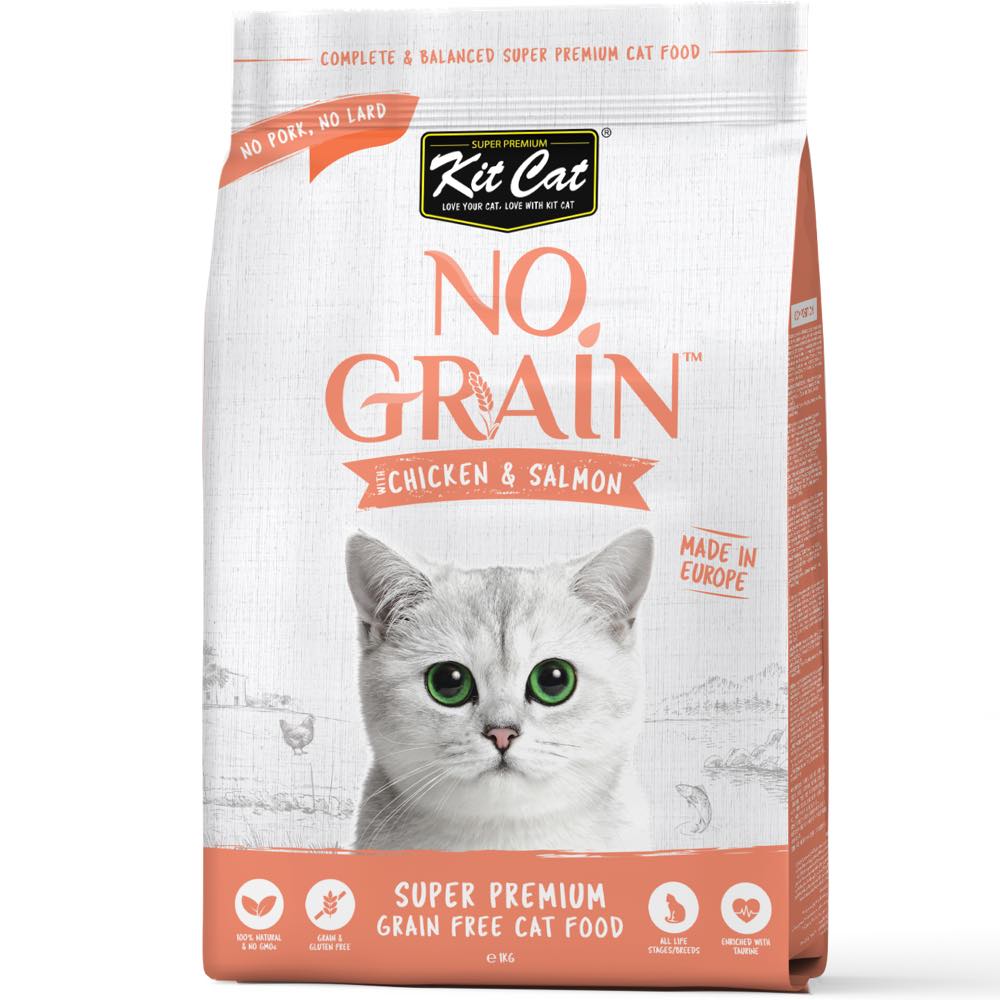 33% OFF: Kit Cat No Grain Chicken & Salmon Grain-Free Dry Cat Food