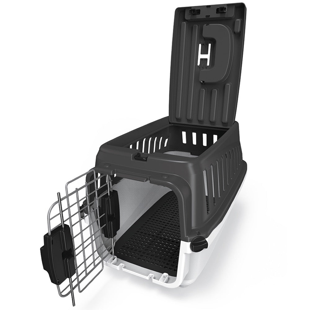 Marukan 2-Door Carrier For Cats & Dogs (Black)