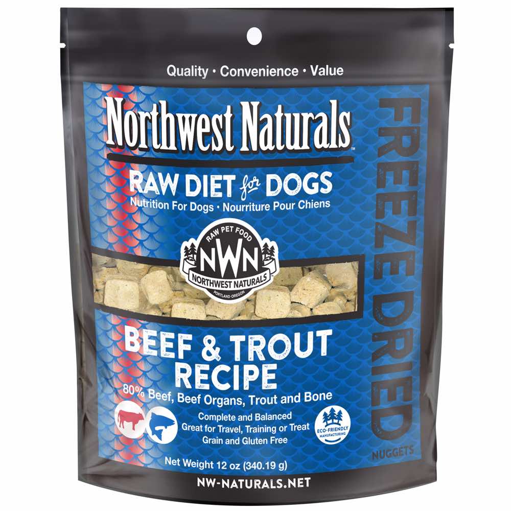 Northwest Naturals Beef & Trout Freeze-Dried Raw Dog Food