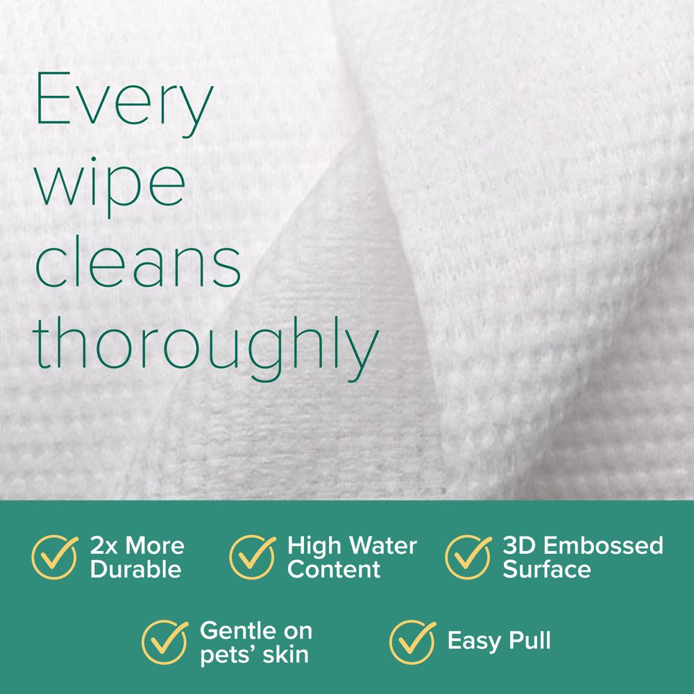 20% OFF: Nurture Pro AG+ Silver Pet Wipes (Unscented) 100ct